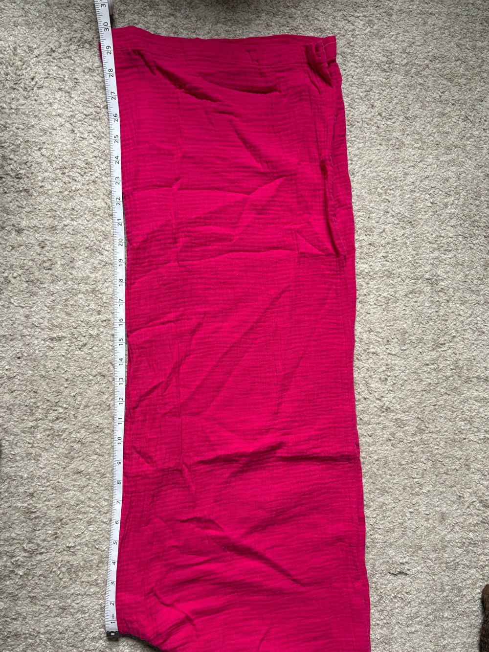 Express Hot Pink Smocked Waist Skirt - Picture 2 of 3